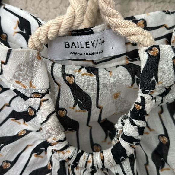 Bailey/44 Anthropologie Juniper Monkey Print Rope Tie Halter Top XSmall - Picture 3 of 8